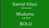 video Samat Köyü/Mudurnu/Bolu