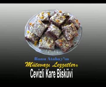 Cevizli Kare Bisküvi